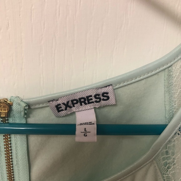Express top with lace sleeve. NWOT - Picture 2 of 3